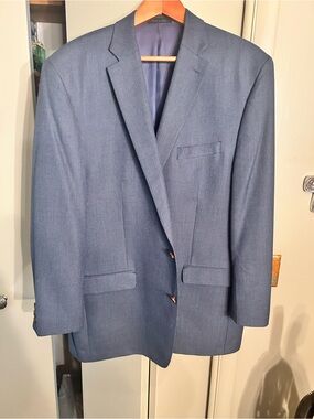 Ralph Lauren Mid-Blue Two-Button Notch Lapel Sport Coat